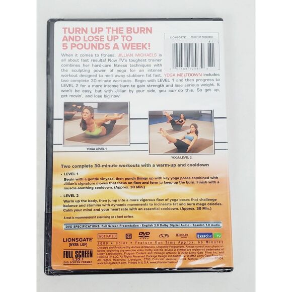 Jillian Michaels Yoga Meltdown Fitness DVD - Picture 2 of 2